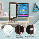 Golden State Art, 10x12.5 Kids Art Frames, Front-Opening Picture Frame Great for Kids Drawings, Artworks, Children Art Projects, Schoolwork, Home or Office (Walnut Set of 2)