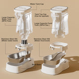 Gardner Pet Automatic Dog Water Dispenser Gravity Stainless Steel Water Waterer Feeder, 100% BPA-Free Large Capacity Water Feeding Bowls for Medium & Large-Sized Dogs Cats Other Pets -(1 Gallon)