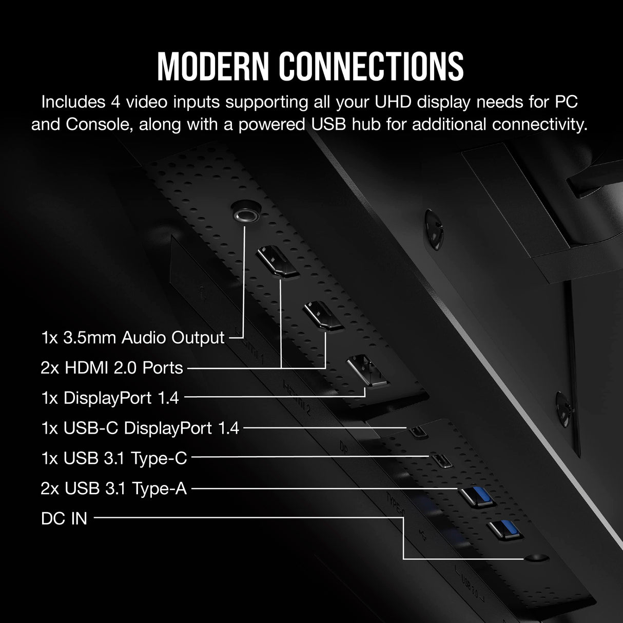 Corsair 45-Inch 240Hz OLED Gaming Monitor - 3440x1440, 0.03ms Response, G-SYNC/FreeSync Compatible