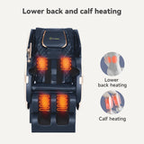 Real Relax 2024 Dual Core S Track Full Body Zero Gravity Massage Chair Recliner with App Control, Black