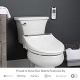 Bio Bidet BB2000 Bliss Electric Bidet Toilet Seat, Warm Water with Air Dryer, Heated Seat with Sensor and Slow Close Lid, Night Light, Remote Control, Elongated, White