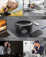RENPHO Eye Massager, Christmas Birthday Gifts for Women Men, Eyeris 1 Eye Massager FSA HSA for Migraine, Sleep Eye Mask with Heat, Remote for Eye Strain Relief, Reduce Stye Eye, Head Massager Scalp