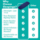 Ultralight Sleeping Mat - Inflatable & Compact Camping Air Mattress for Backpacking, Hiking