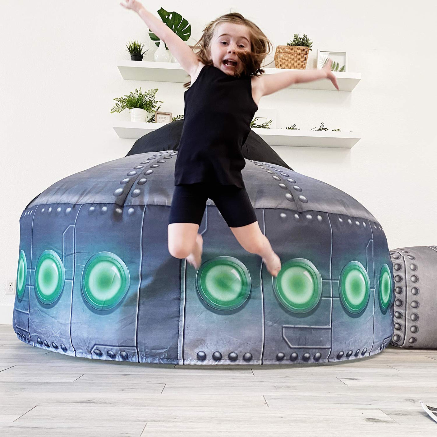 The Original Patented AirFort - Build A Fort in 30 Seconds, Inflatable Fort for Kids, Play Tent for 3-14 Years, A Playhouse Where Imagination Runs Wild, Fan not Included (Starry Night)