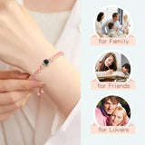 SUPHELPU Custom Bracelets with Picture Inside, Picture Bracelet Personalized Photo, Women's Identification Bracelets, Memorial Gifts for Loved One