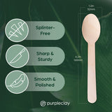 Wooden Compostable Utensils Set - 360 Pieces (120 Forks 120 Spoons 120 Knives) Sturdy Wood Disposable Cutlery - Eco-Friendly Biodegradable Utensils for Party - Free From Plastic Cutlery Set for Eating
