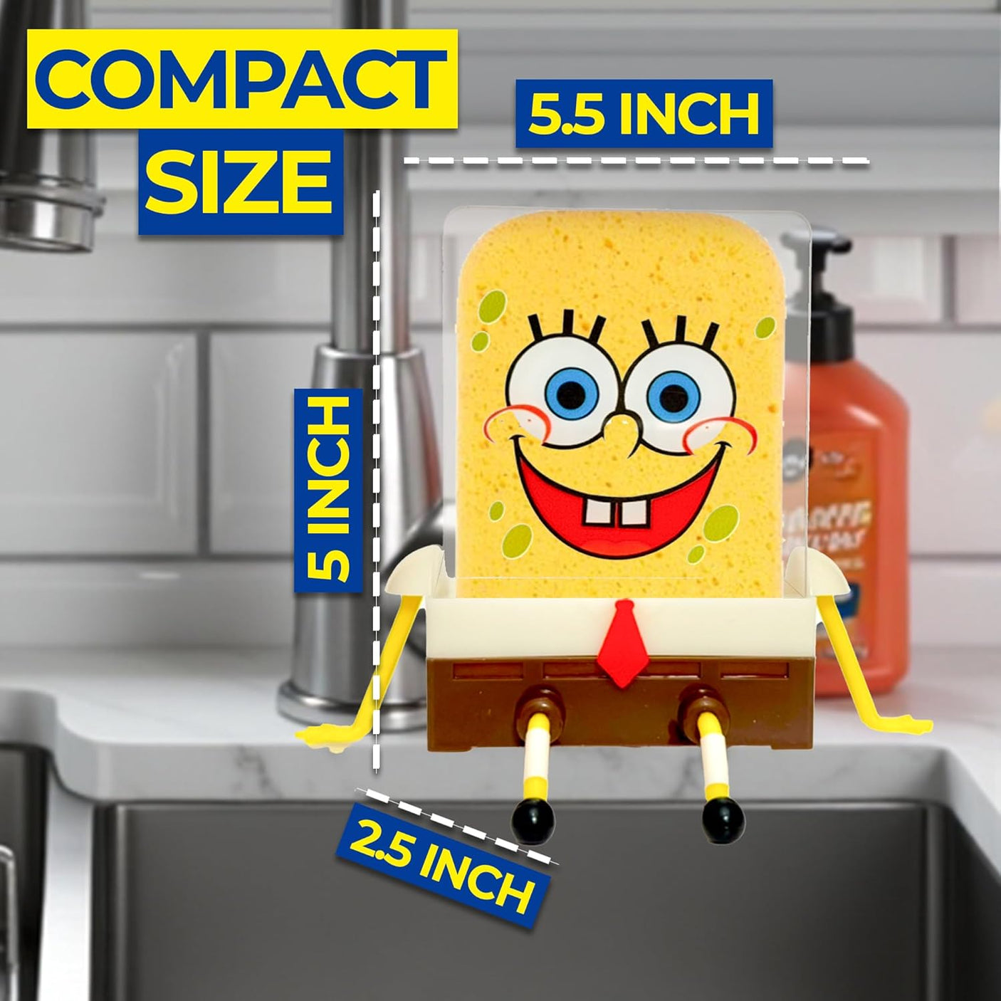 Sponge Holder, Kitchen Cute Sink Draining, Sponge Holder Cartoon Cleaning