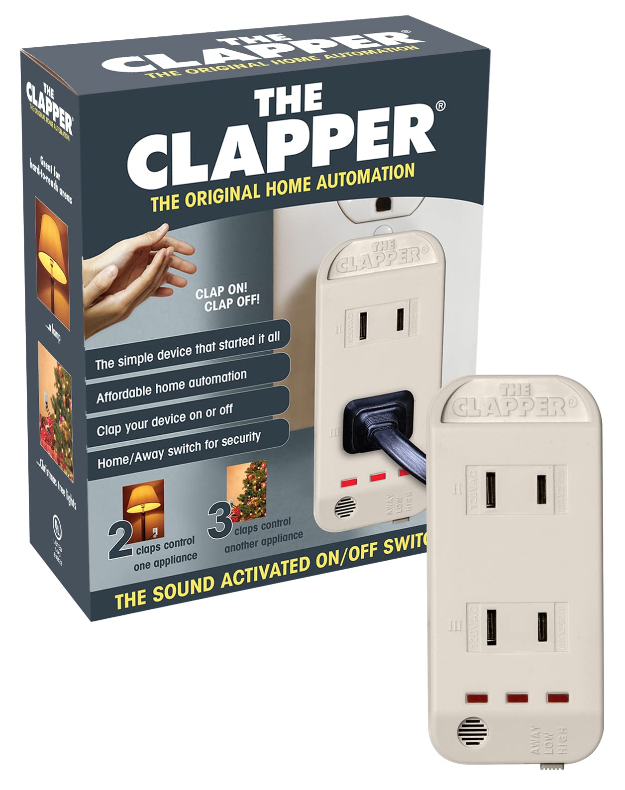 The Original Home Automation Sound Activated Device, On/Off Light Switch, Clap Detection, As Seen On TV