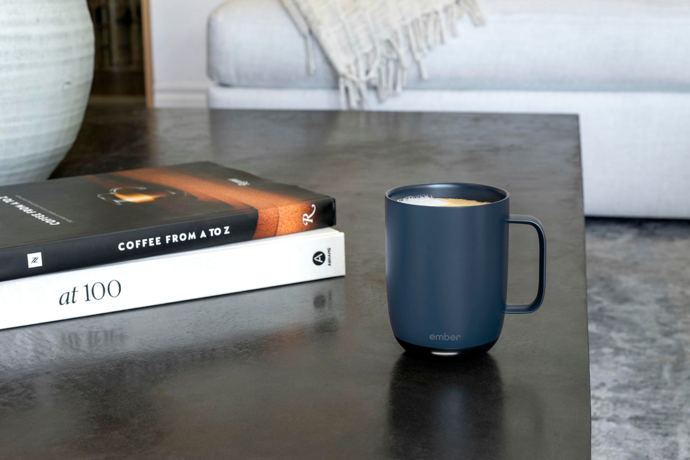 Ember Temperature Control Smart Mug 2, 14 Oz, App-Controlled Heated Coffee Mug with 80 Min Battery Life and Improved Design, White