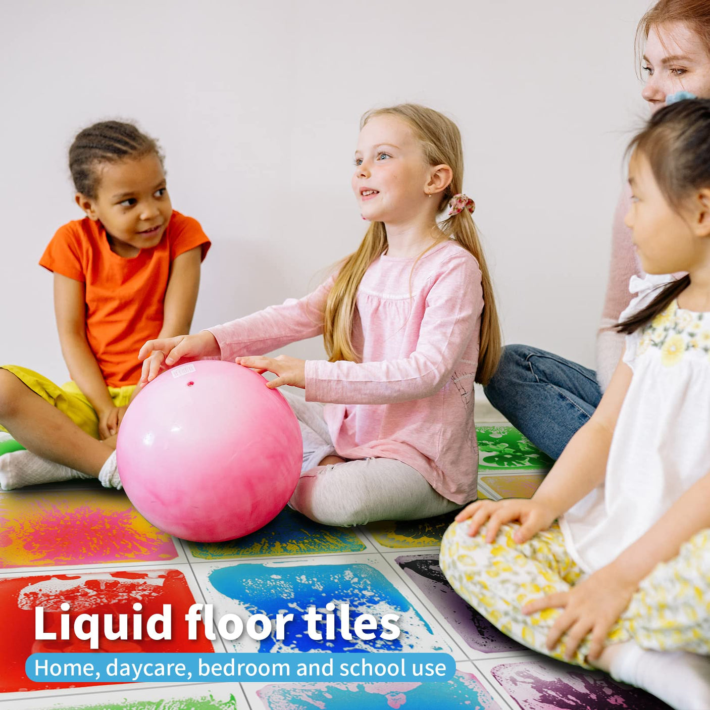 Art3d Liquid Fusion Activity Play Centers for Children, Toddler, Teens, 12" X 12" Pack of 9 Tiles