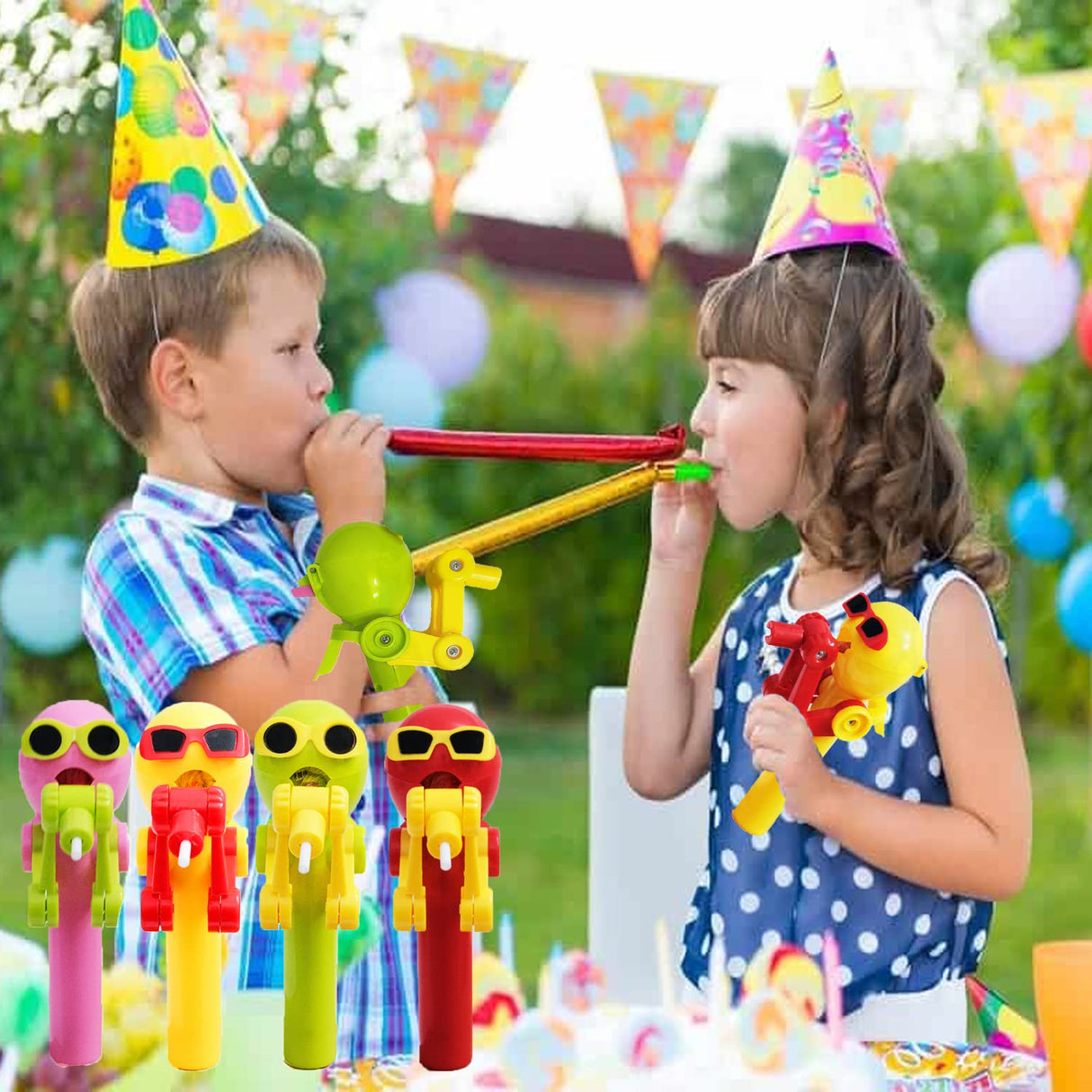 2Pcs Lollipop Case, Christmas Lollipop Robot Holder, Creative Lollipop Robot Toys Creative Design Eat Lollipop, Lollipop Holder Robot Gift, Easter Fun Gift for Kid Over 3 Year(No Lollipop)