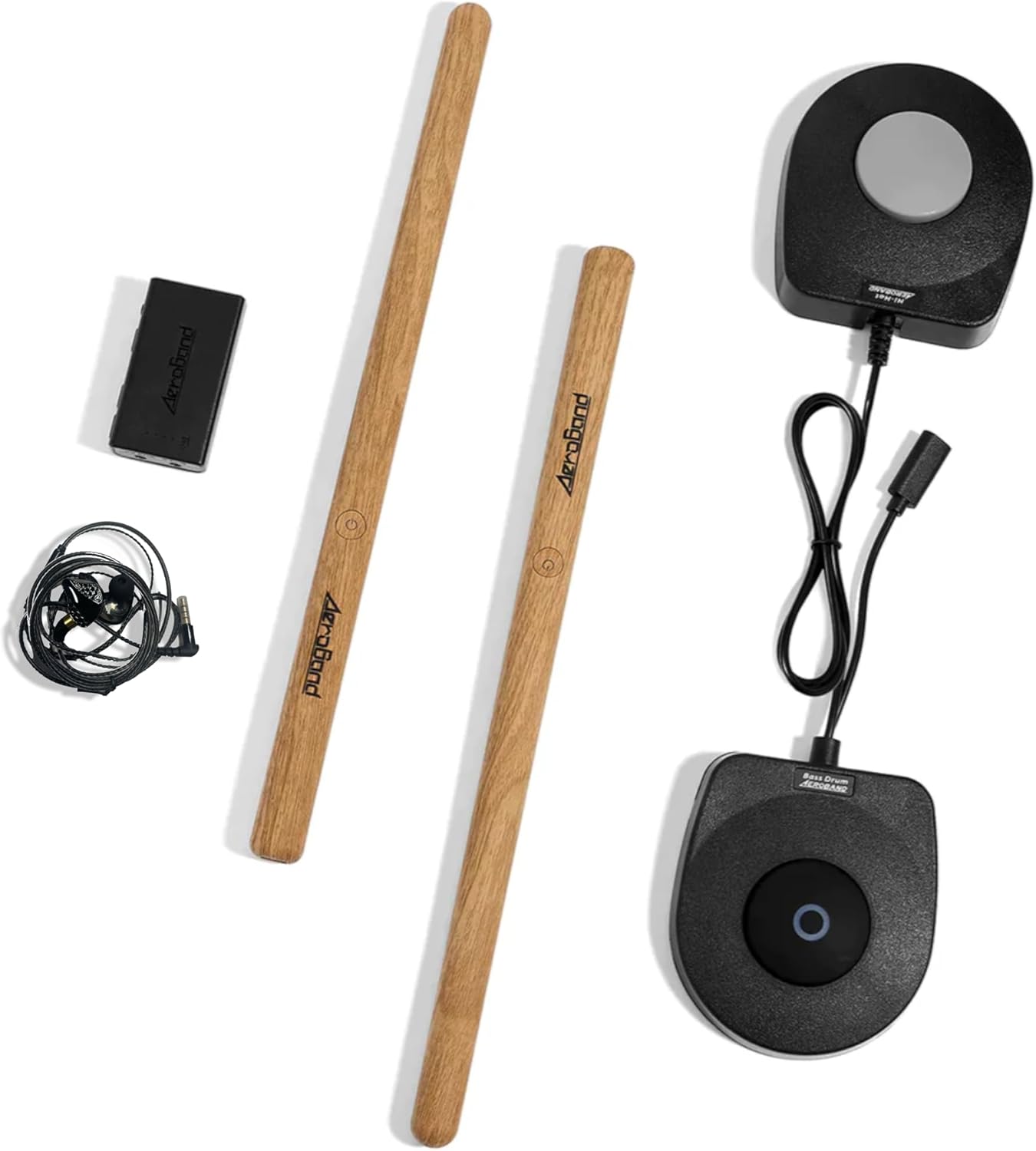 AeroBand Electronic Drum Set PocketDrum2 MAX（2025 Version）, Air Drum Sticks & Pedals & Bluetooth Adapter, Play Drum Anywhere Anytime, 8 Tones and USB Midi Teens Adult Drummer Gift (Earphone Included)