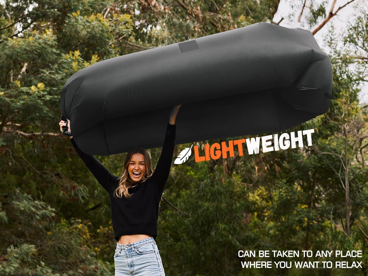WEKAPO Inflatable Lounger Air Sofa Hammock-Portable,Water Proof& Anti-Air Leaking Design-Ideal Couch for Backyard Beach Traveling Camping Picnics & Music Festivals