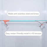 BOONA - The Original Tandem Shower | As Seen On Shark Tank | Double Shower Head for Couples, High Pressure Dual Shower Heads (One Showerhead, Midnight Black)