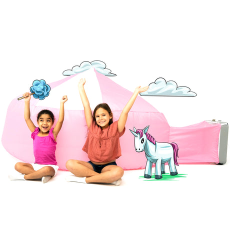 The Original Patented AirFort - Build A Fort in 30 Seconds, Inflatable Fort for Kids, Play Tent for 3-14 Years, A Playhouse Where Imagination Runs Wild, Fan not Included (Starry Night)