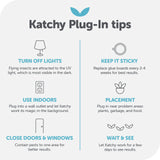Katchy Indoor Insect Trap - Catcher & Killer for Mosquitos, Gnats, Moths, Fruit Flies - Non-Zapper Traps for Inside Your Home - Catch Insects Indoors with Suction, Bug Light & Sticky Glue (Black)