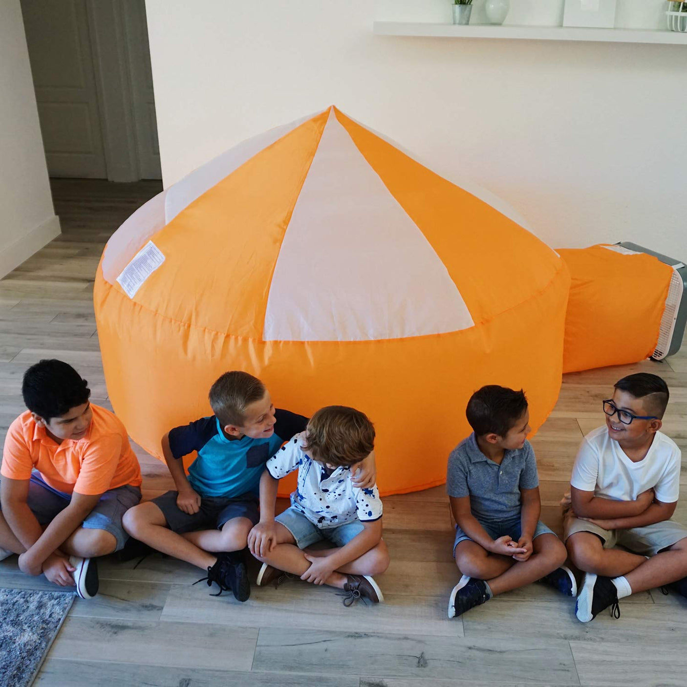 The Original Patented AirFort - Build A Fort in 30 Seconds, Inflatable Fort for Kids, Play Tent for 3-14 Years, A Playhouse Where Imagination Runs Wild, Fan not Included (Starry Night)