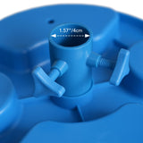 AMMSUN 13" Beach Umbrella Table Tray for Beach, Patio, Garden, Swimming Pool with Cup Holders, Snack Compartments Teal