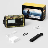 NOAA Weather Radio, Emergency Hand Crank Radio with Solar Charger, Portable Battery Operated AM FM Shortwave Radio with LED Flashlight, USB Charger, Earbud Jack, SOS Alert for Home Survival Hurricane