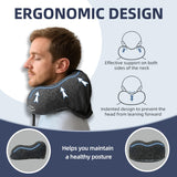 Travel Pillow with Extra Large Hood for Airplane Long Flights Privacy and Comfort Memory Foam with Velvet Cover for Road Trip Head&Neck Support for Plane Office Cars Sleeping & Rest (Pink)