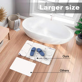 Stone Bath Mat, Diatomaceous Earth Shower Mat, Non-Slip Super Absorbent Quick Drying Bathroom Floor Mat, Natural, Easy to Clean (23.6 x 15.35 Darkgrey)