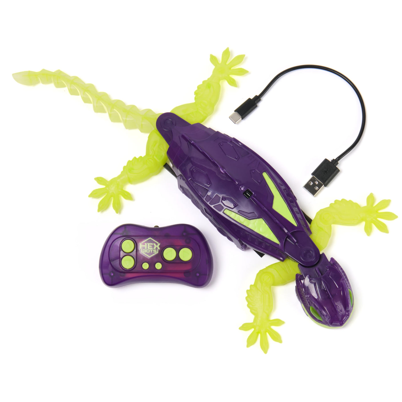 HEX BOTS Wall Crawler Gecko, Rechargeable Remote Control Robot Kids Toys, Climbs up Walls, RC Robot Toys for Boys & Girls Ages 4 & Up