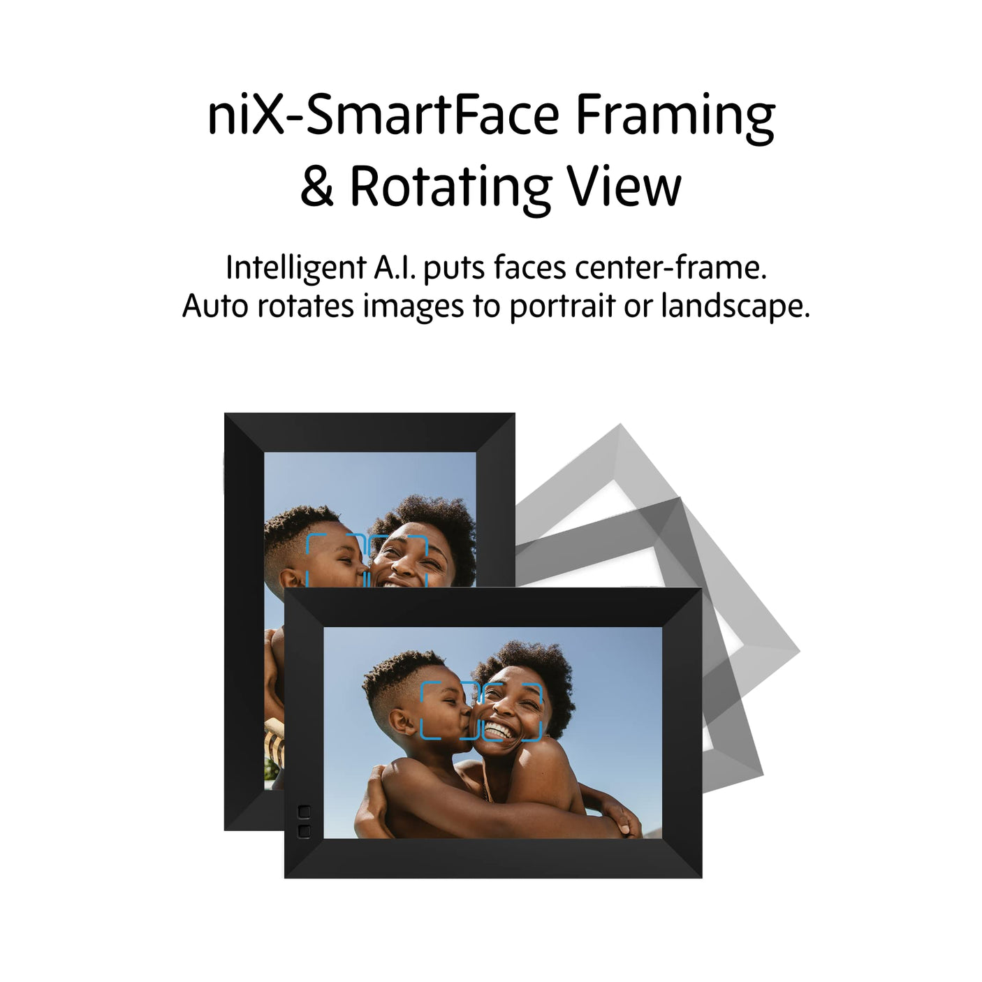 Nixplay Digital Picture Frame [AI-Enhanced] Stunning HD Touch Screen Display | Perfect Digital Picture Frame for Gifting | Auto-Rotation Feature, Securely Share Photos/Videos via Email or App | 10.1"