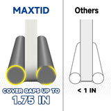 MAXTID Large Door Draft Stopper for Bottom of Doors 36” Under Door Draft Noise Blocker Black Gap Stoppers Door Draft Guard for Bottom of Doors Adjustable Door Seal Sweep Draft Home Essentials Gadgets