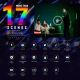 NEEWER RGB LED Video Light Stick, Touch Bar & APP Control, Magnetic Handheld Photography Lighting Wand, Dimmable 3200K~5600K CRI98+ Full Color LED Light with 6400mAh Battery, 17 Scenes, RGB1