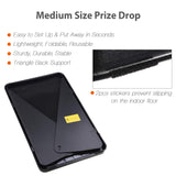 WinSpin 30" Prize Drop Board Foldable Stand Disk Drop Board Game Customizable 6 Slots with 10 Pucks for Carnival Tradeshow Party, (19"x30")