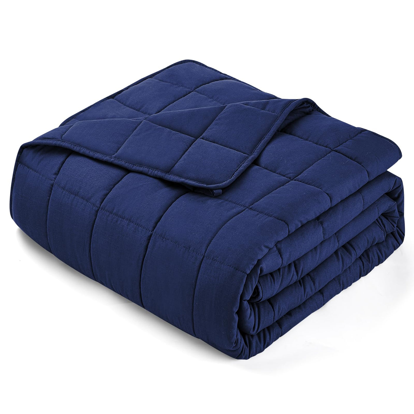 yescool Weighted Blanket for Adults (20 lbs, 60” x 80”, Blue) Cooling Heavy Blanket for Sleeping Perfect for 190-210 lbs, Queen Size Breathable Blanket with Premium Glass Bead, Machine Washable
