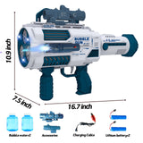 Automatic Gatling Bubble Gun,That Produces Thousands of Bubbles per Minute, Suitable for Children and Adults and Perfect for Indoor and Outdoor Birthday Parties for Girl Boy