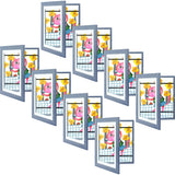 Golden State Art, 10x12.5 Kids Art Frames, Front-Opening Picture Frame Great for Kids Drawings, Artworks, Children Art Projects, Schoolwork, Home or Office (Walnut Set of 2)