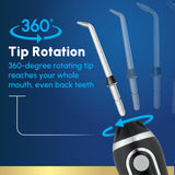 Waterpik Cordless Advanced 2.0 Water Flosser For Teeth, Gums, Braces, Dental Care With Travel Bag and 4 Tips, ADA Accepted, Rechargeable, Portable, and Waterproof, White WP-580, Packaging May Vary