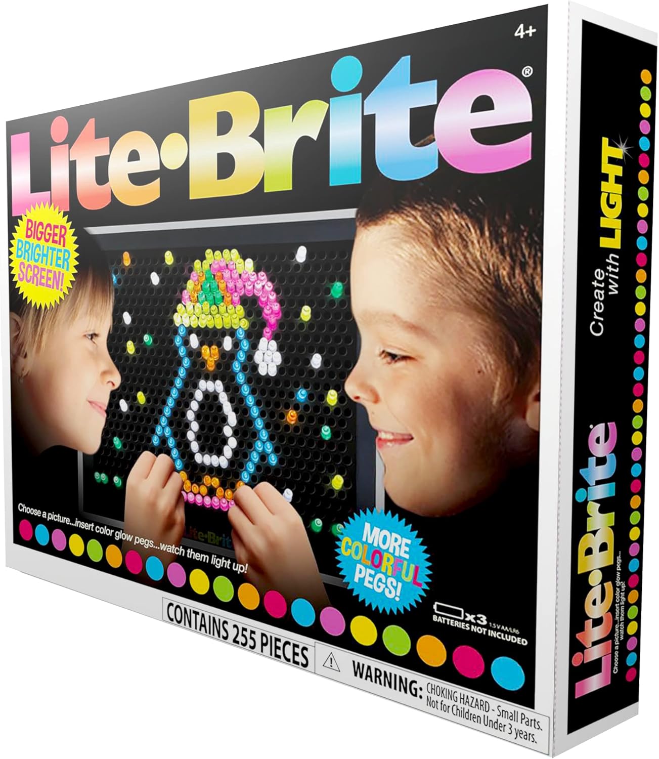 Lite Brite Ultimate Value Retro Toy, 12 Seasonal Templates, Peg Pouch, Amazon Exclusive, Light up Creative Activity Toy, Educational Stem, Gift for Girls and Boys, Ages 4+