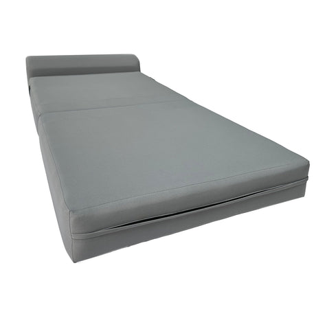 D&D Futon Furniture Sleeper Chair Folding Bed, Studio Sofa Guest Folded Mattress, High Density Foam (70 x 24 x 6, Navy Blue)
