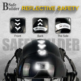 Industrial Safety Helmet with Visor Ear Muffs Hard Hat with Visor Vented Hardhats Construction Work Head Protection ANSI
