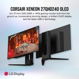 Corsair 45-Inch 240Hz OLED Gaming Monitor - 3440x1440, 0.03ms Response, G-SYNC/FreeSync Compatible