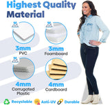 Generic Custom Life Size Cardboard Cutout - 2 Material Options, 1-8 ft - Personalized High Resolution Stand Up | Upload Photo - Perfect Decor for Wedding, Graduation, Birthday, PPUVTLCUTOPTOPT1PCBRDG