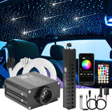 CHINLY Two-Color 1000pcs Twinkle Starlight Headliner Kit 1000 Piece Star Lights for Car,13.1ft Car Star Lights,APP RGBW Fiber Optic Lights Starlights Headliner Kit for Home Theater