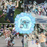 Automatic Gatling Bubble Gun,That Produces Thousands of Bubbles per Minute, Suitable for Children and Adults and Perfect for Indoor and Outdoor Birthday Parties for Girl Boy