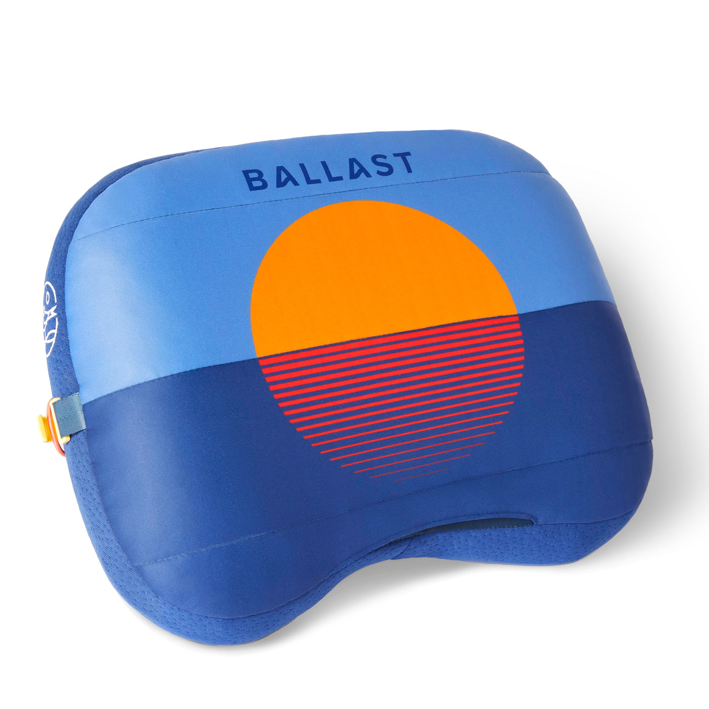 Ballast Beach Pillow – Comfy, Durable & Compact, Stays Put on Windy Beaches with Patented Sand Pouch, Inflatable Pillow for Beaches, Pools, Camping, Festivals and Travel (Island Paradise)