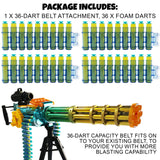 ArtCreativity Dart Gun Super Powerful Electronic Gatling Toy Gun for Kids, Mini Gun Rapid Toy Machine Gun with Foam Dart Blaster, Kids Revolving Toy Minigun with Automatic and Manual Mode