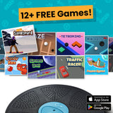 GoBalance Board - App-Enabled Balance Board. Smart Bluetooth Sensor, 12 FREE Interactive Games - Fun, Balance Training and Home Gym Workout! Boost Coordination & Strength for Teens and Adults