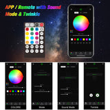 CHINLY Two-Color 1000pcs Twinkle Starlight Headliner Kit 1000 Piece Star Lights for Car,13.1ft Car Star Lights,APP RGBW Fiber Optic Lights Starlights Headliner Kit for Home Theater