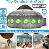 The Original Patented AirFort - Build A Fort in 30 Seconds, Inflatable Fort for Kids, Play Tent for 3-14 Years, A Playhouse Where Imagination Runs Wild, Fan not Included (Starry Night)