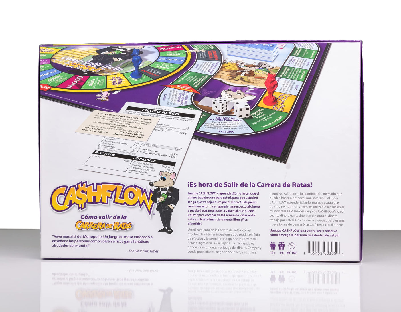 Rich Dad Cashflow Board Game for Kids, Children's Edition, Up to 6 Players, Ages 6+ - Fun and Educational Learning Games for Boys, Girls, and Family