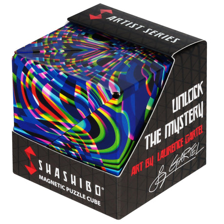 SHASHIBO Holographic Shape Shifting Box - STEM Magnetic Fidget Cube That Transforms Into Over 70 Shapes, Download Fun in Motion Toys Mobile App (Vapor)
