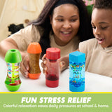 JOYIN 4-Pack Fidget Tubes for Kids, Sensory Tubes, Stress Relief Toy, Speech Therapy Materials, Calming Toys for Children with Autism, Calm Down Corner Supplies, Easter Presents for Toddlers