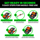 Rhino USA Retractable Ratchet Straps (4-Pack) - 1 Inch x 10 Feet (1,209lb Break Strength) - Heavy Duty Auto Self Retracting Tie Down Straps for Truck, Cargo Trailer, Motorcycle, Rad & More - Green